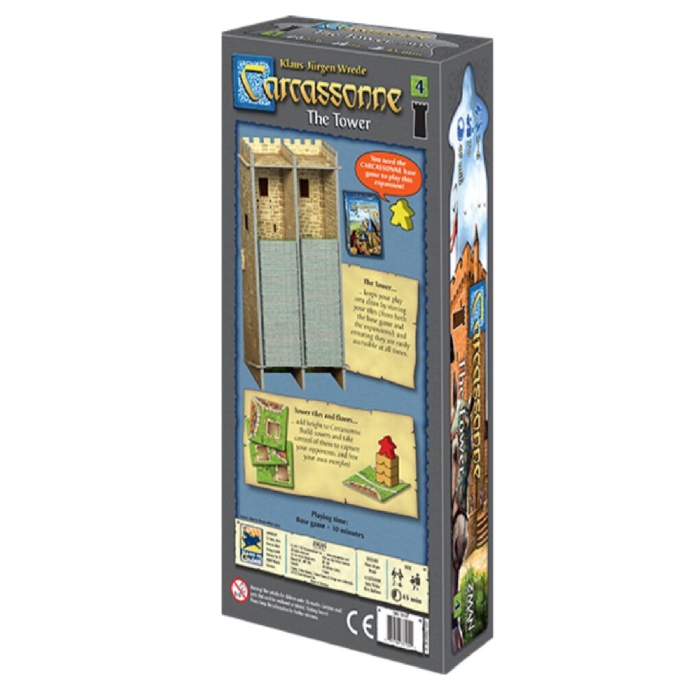 Carcassonne Expansion 4 The Tower Back Of Box