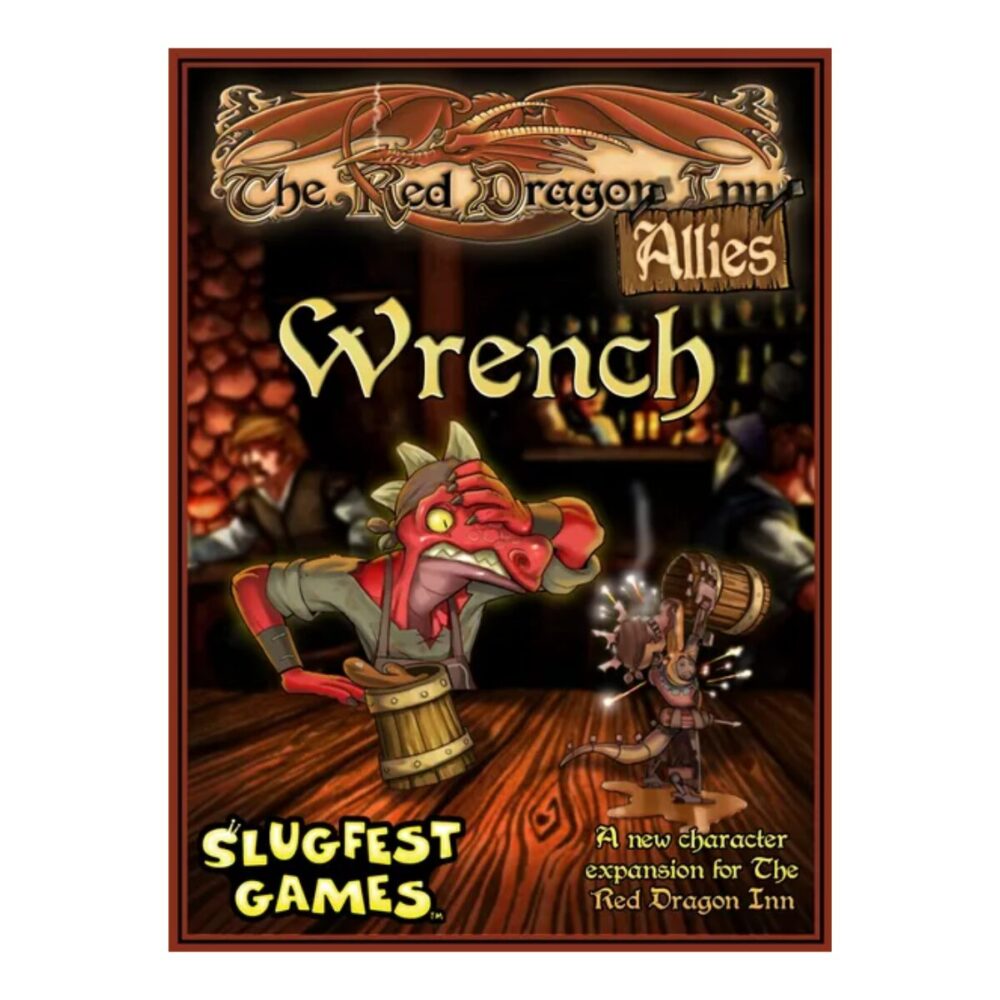 Red Dragon Inn Allies Wrench the Lizard Expansion front of Pack