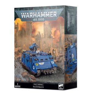 Image of the Space Marines Razorback product box.