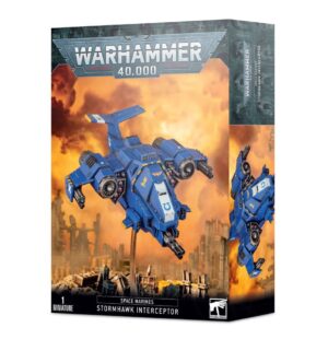 Image of the Space Marines Stormhawk Interceptor model.