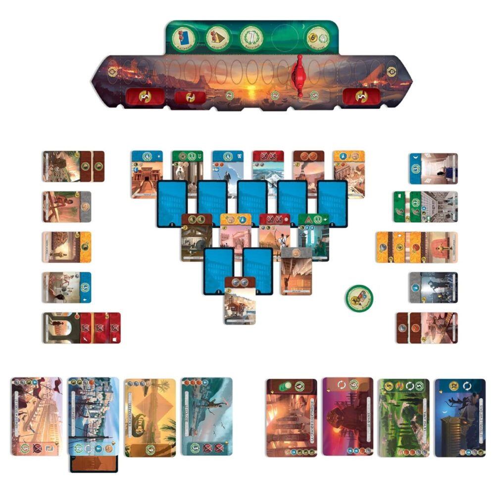 7 Wonders Duel game layout