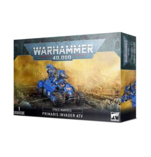 Image of the Space Marines Primaris Invader ATV model with weapon options.