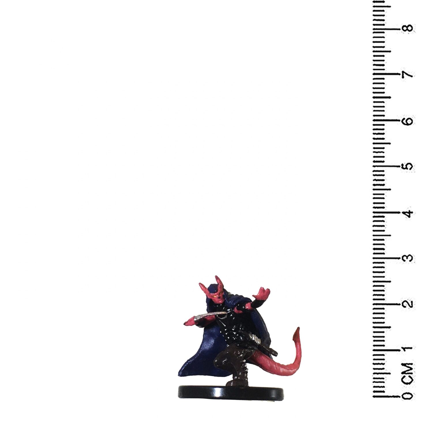 D&D Minis Monster Menagerie Set 3: 35B Tiefling Rogue Black Cape