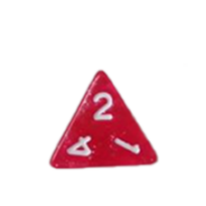 Dice Glitter Dark Pink Dice D4 x1