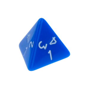 Dice: Opaque Blue Dice D4 x1