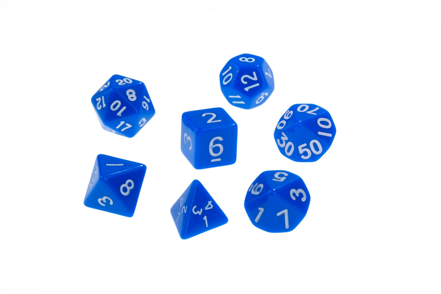 Dice Opaque Blue Dice D6 x1 Image3