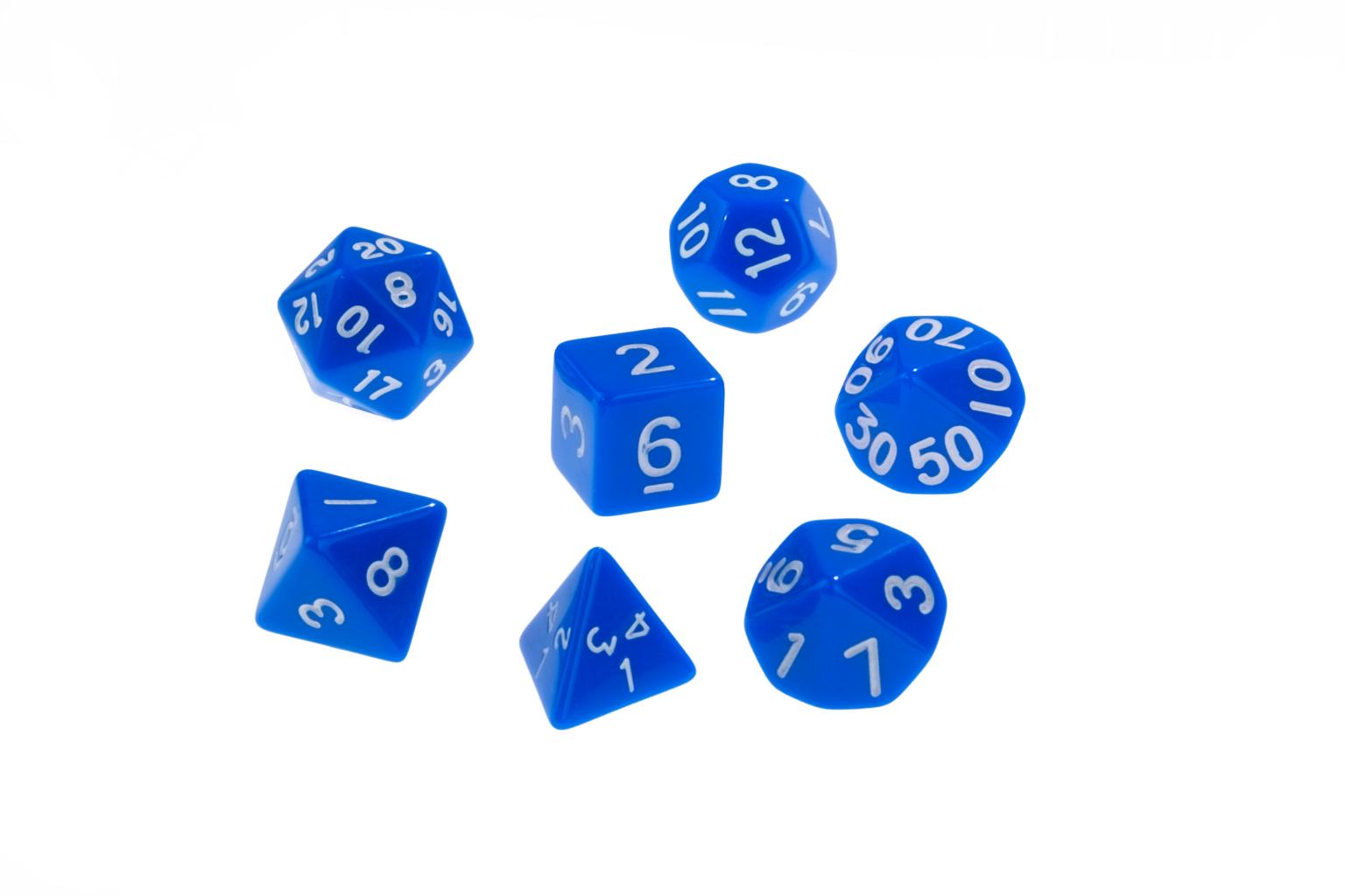 Dice Opaque Blue Dice D6 x1 Image4