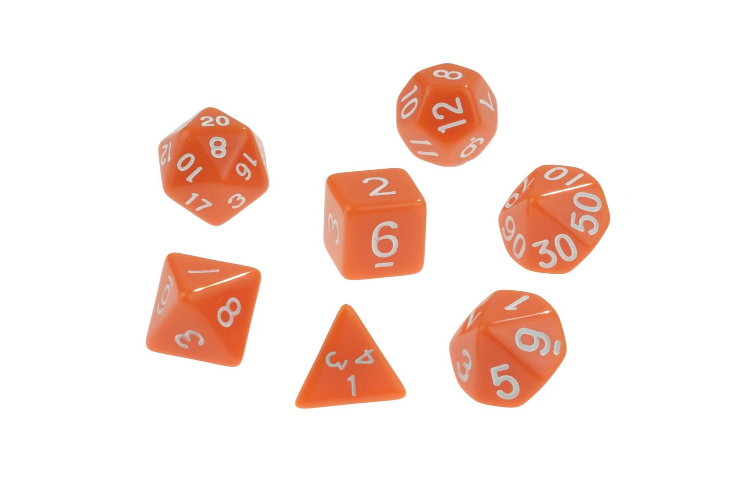 Dice Opaque Orange Dice D4 x1 Image2