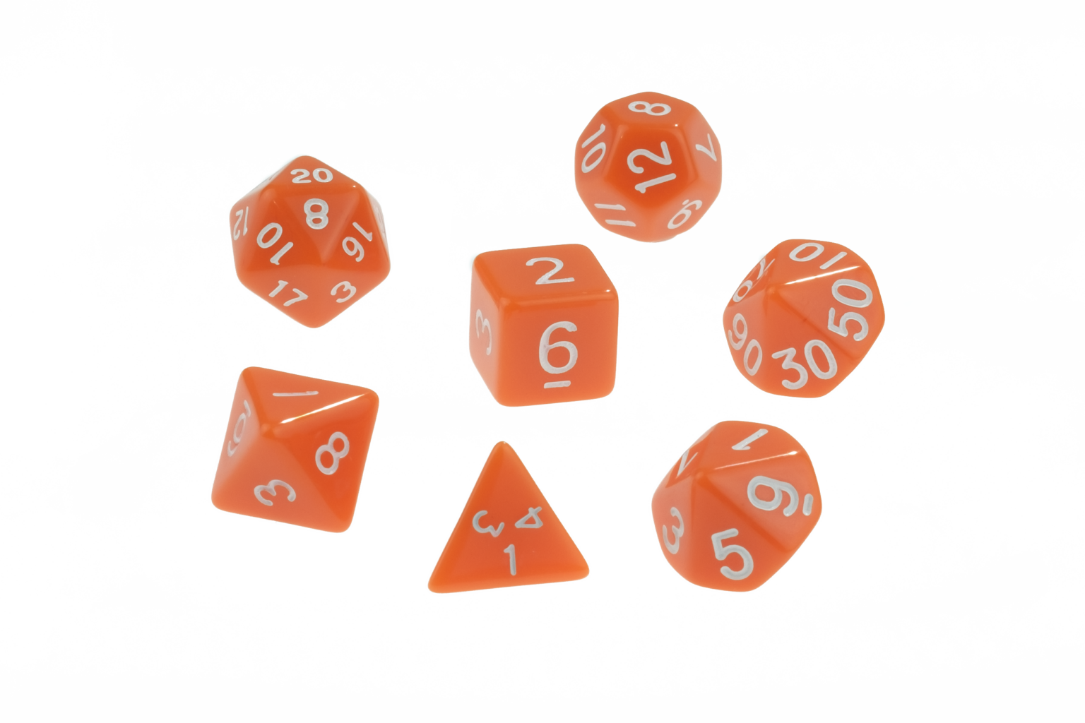 Dice Opaque Orange Dice D4 x1 Image3