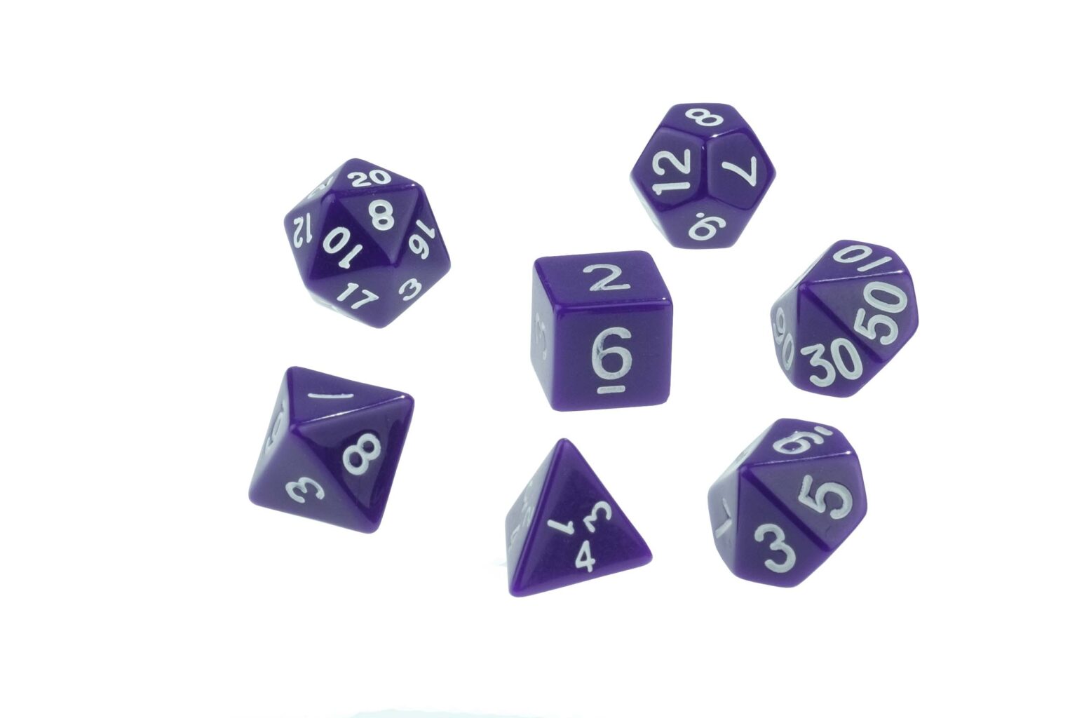 Dice Opaque Purple Dice D10 Tens x1 Image4