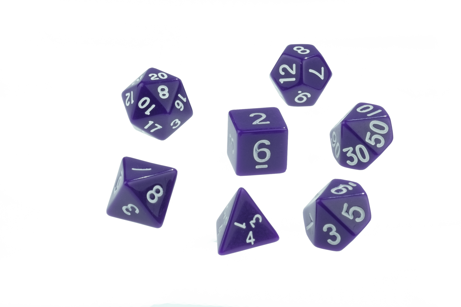 Dice Opaque Purple Dice D10 Tens x1 - Image 5