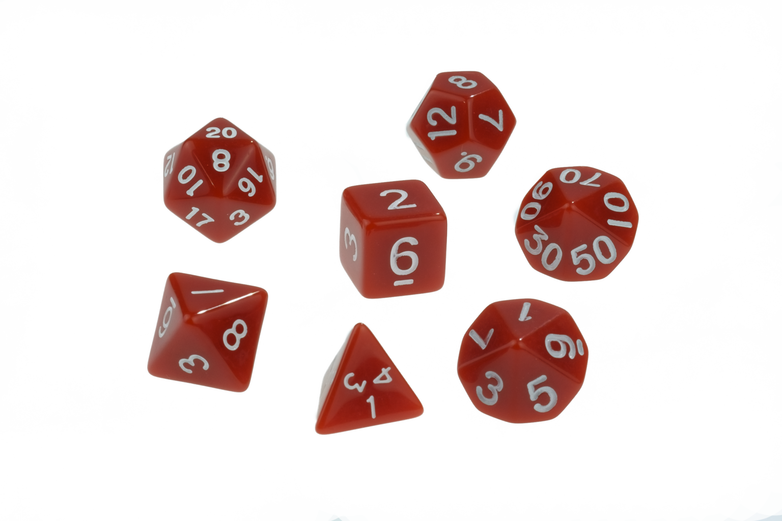 Dice Opaque Red Dice D4 x1 Image2