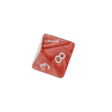 Dice Pearl Red Dice D8 x1 Image3