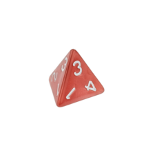 Dice Pearl Red Dice D4 x1 Image3