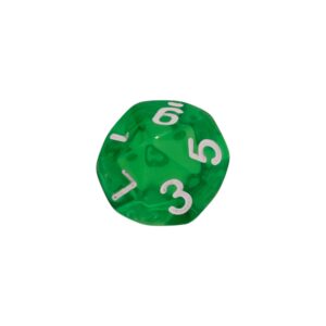 Dice Translucent Green Dice D10 x1