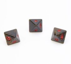 X-Wing Miniatures Original Glitter Dice Black Red Attack Dice x 3