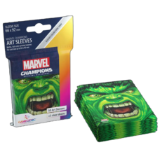 Games: Gamegenic Marvel Champions Art Sleeves- Hulk (50 ct.)