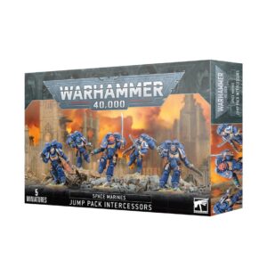 Image of the Space Marines Jump Pack Intercessors product box.