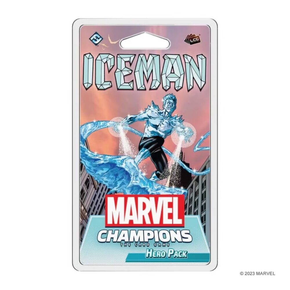 Marvel Champions Iceman hero Pack Front page