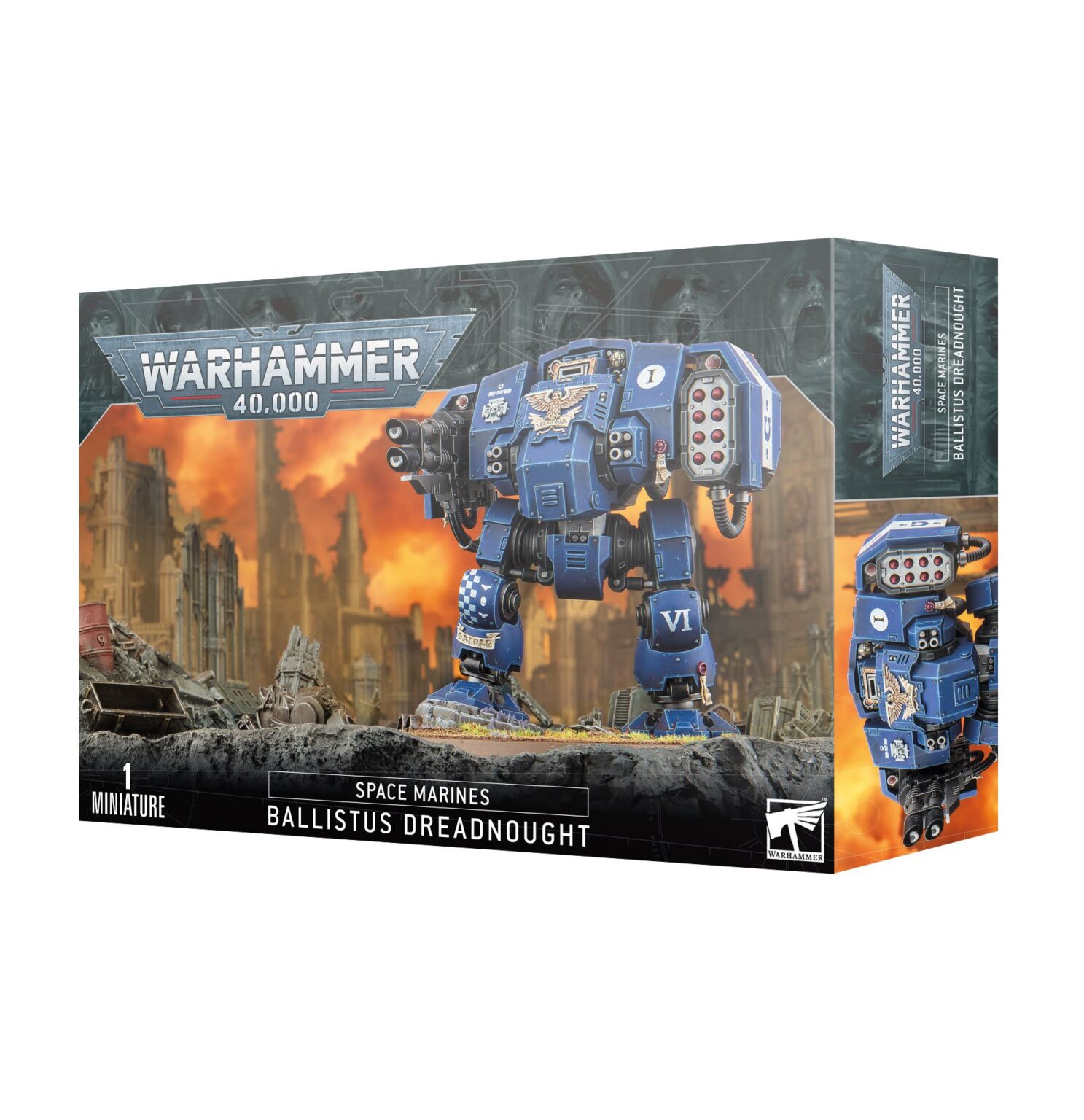 Image of the Space Marines: Ballistus Dreadnought model kit.