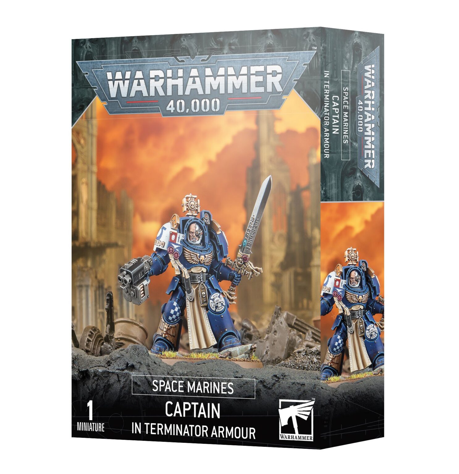 Image of Space Marines Captain in Terminator Armour box.