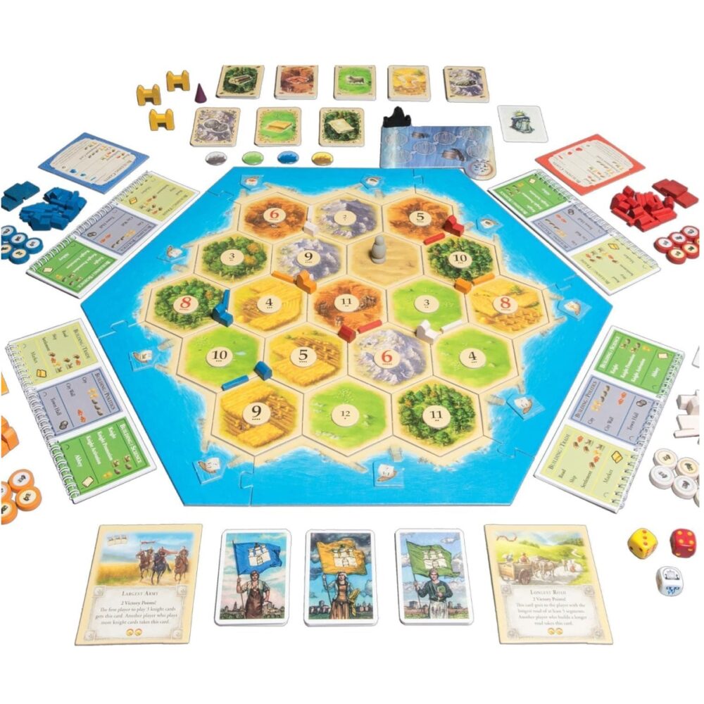 Catan Cities and Knights Expansion Layout of Game