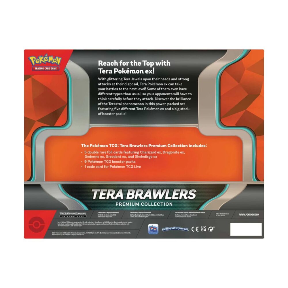 Pokemon Tera Brawlers Premium Collection Back