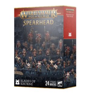 Image of the Spearhead: Blades of Khorne box, showcasing detailed miniatures ready for assembly.