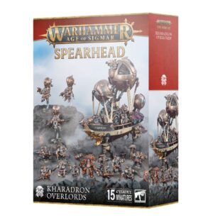 Image of the Spearhead: Kharadron Overlords product box featuring detailed miniatures of the Kharadron Overlords.