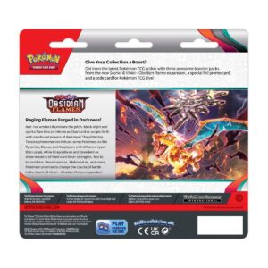 Pokémon TCG: Scarlet & Violet - Obsidian Flames 3 Pack Back