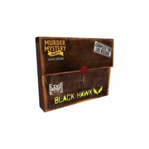 Murder Mystery Party Game Black Hawk Edition Front of Pack