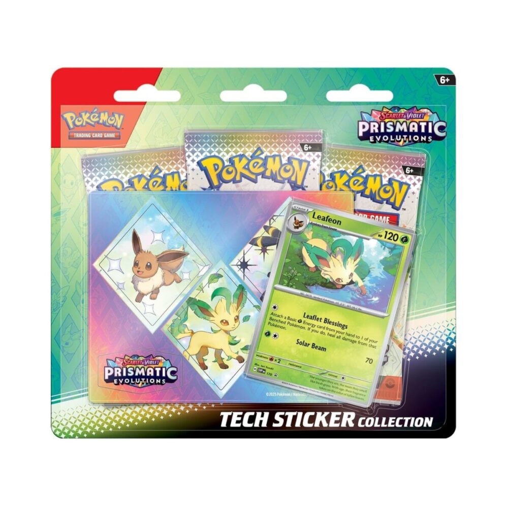 Prismatic Evolutions Tech Sticker Collection Leafeon