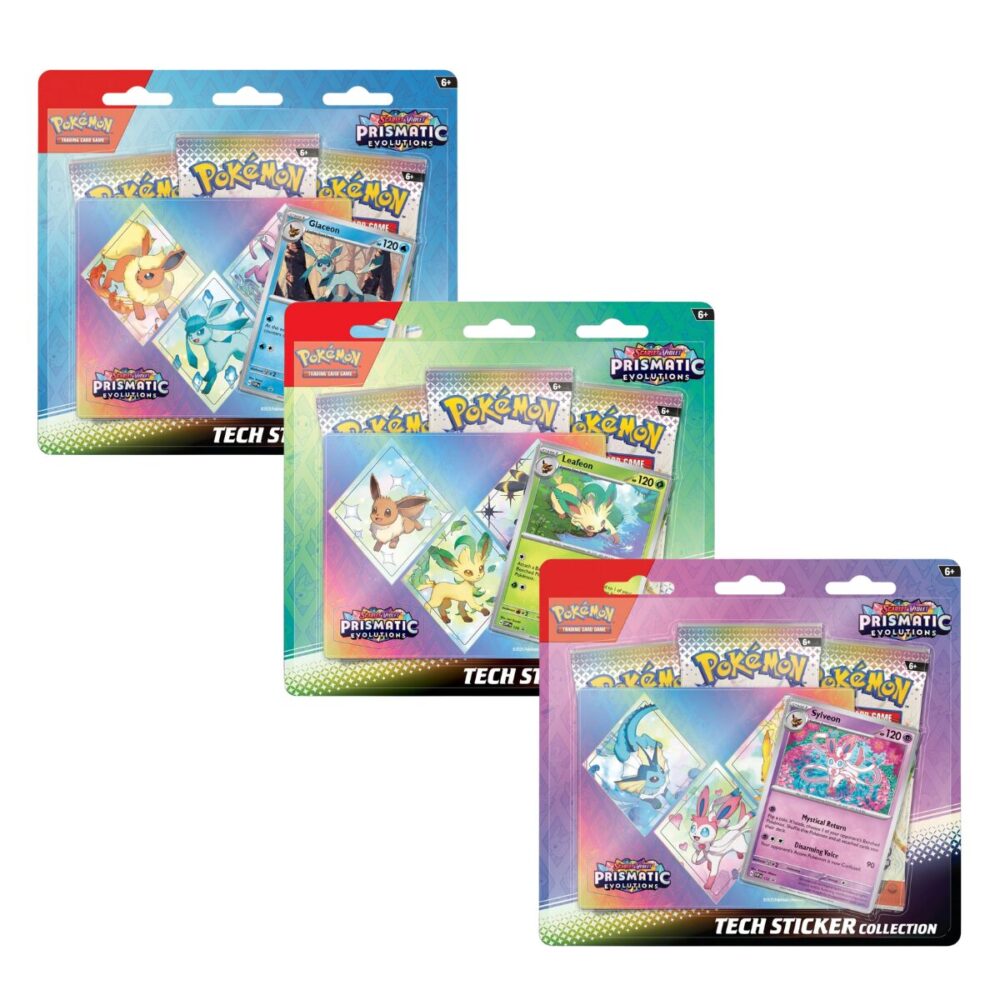 Prismatic Evolutions Tech Sticker Collection Trio