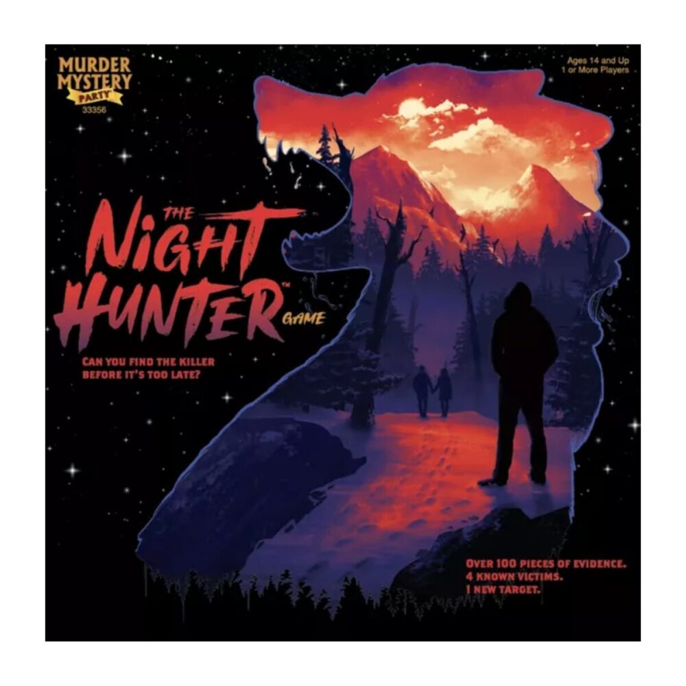 Murder Mystery Party The Night Hunter Front of Box