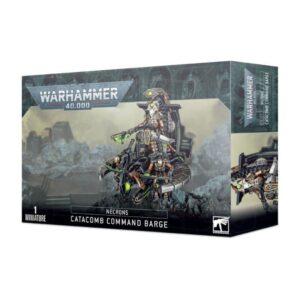 Image of the Necrons: Catacomb Command Barge box, showcasing a customizable model with options for a Command Barge or Annihilation Barge