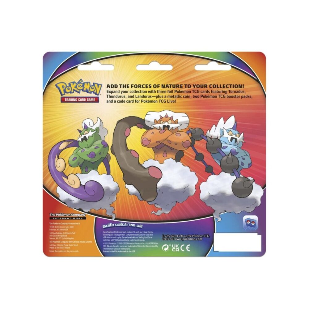 Tornadus, Thundurus & Landorus Cards with 2 Booster Packs & Coin