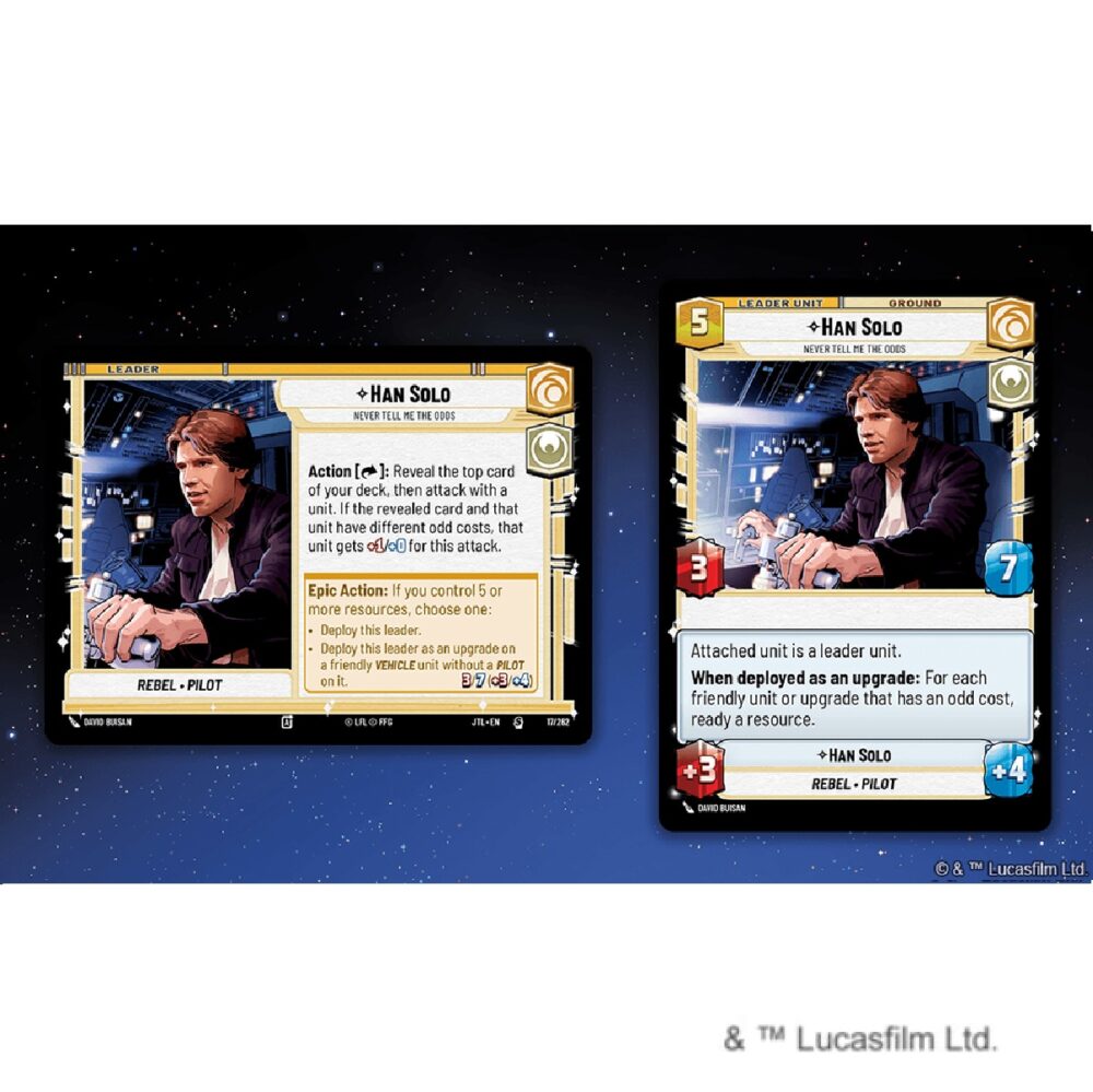 Han Solo Leader card SWU