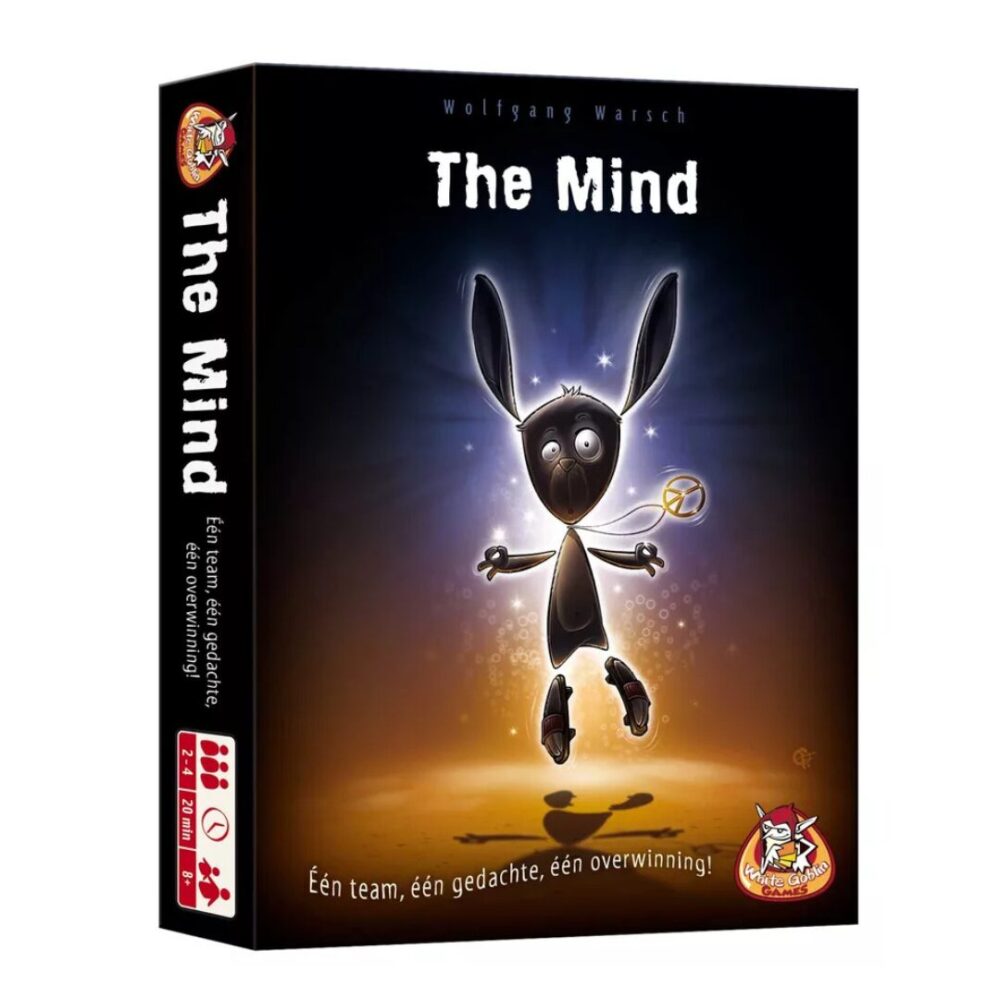 The Mind card game box.