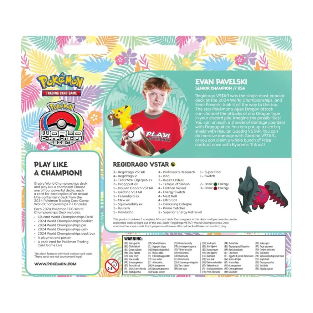 Pokemon TCG: World Champions Decks 2024 – Evan Pavelski: Regidrago Vstar - Image 2