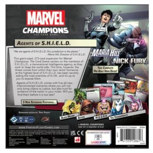 Marvel champions Agents of S.H.I.E.L.D. back Of Box