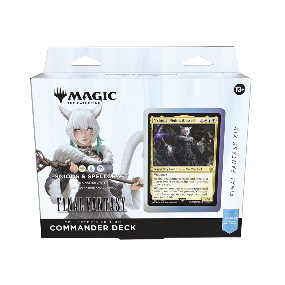 MTG Final Fantasy Card Game Commander Deck Scions & Spellcraft Front Collector