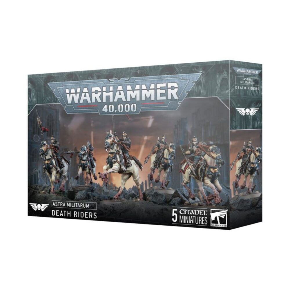 Astra Militarum Death Riders box displaying the elite Krieg cavalry unit